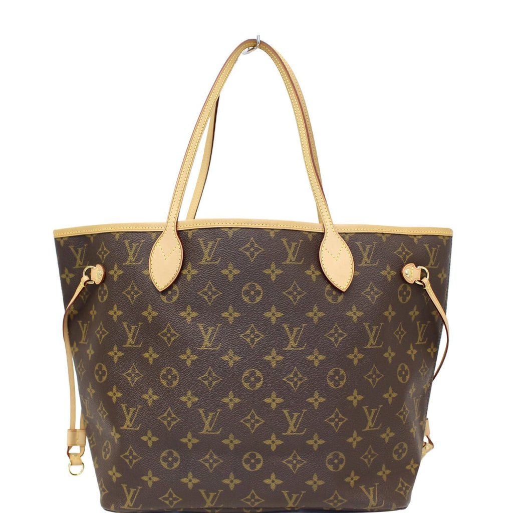 LOUIS VUITTON Neverfull MM Monogram Canvas Tote Bag Brown-US