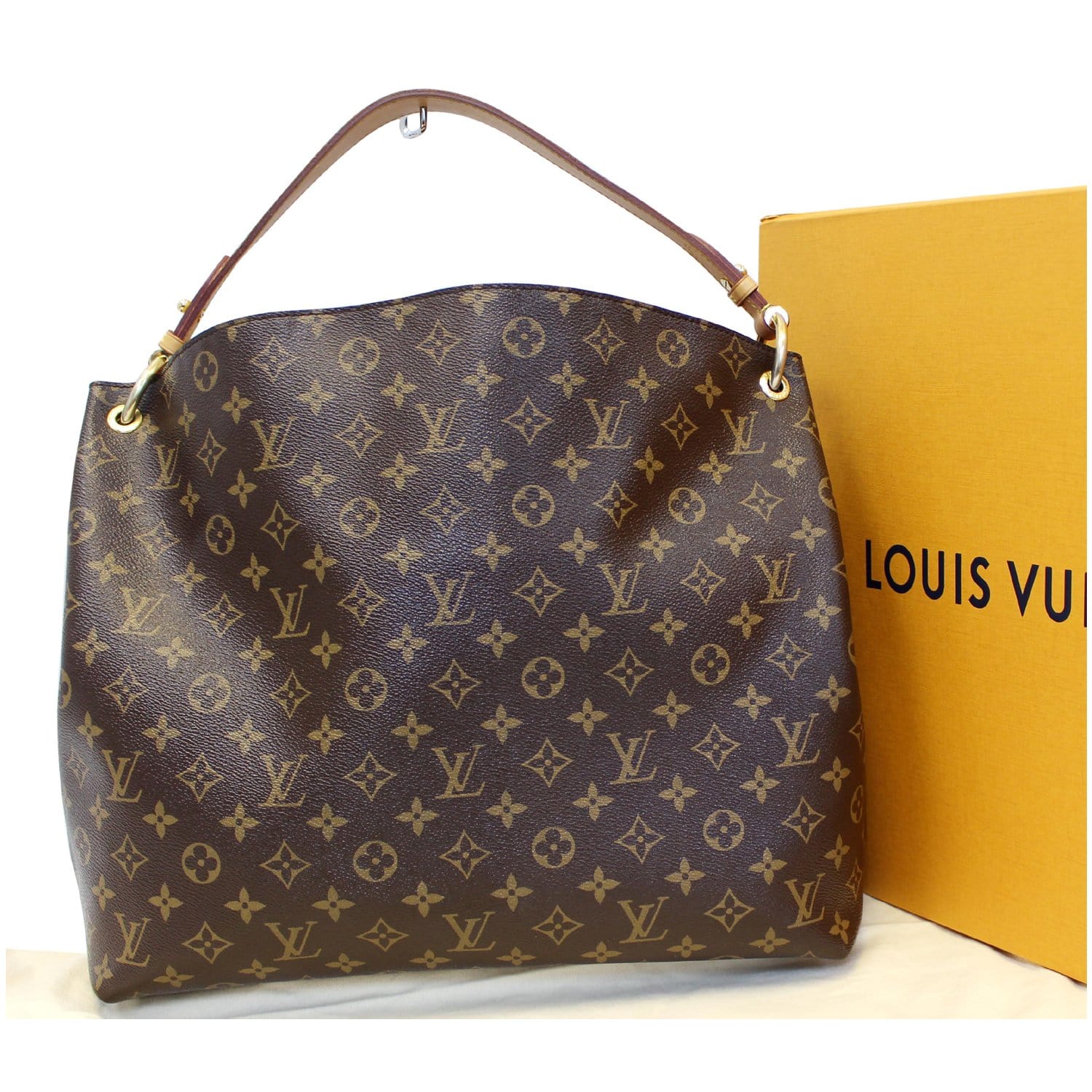  Louis Vuitton  Graceful MM  Lv  Monogram Canvas Shoulder Bag 