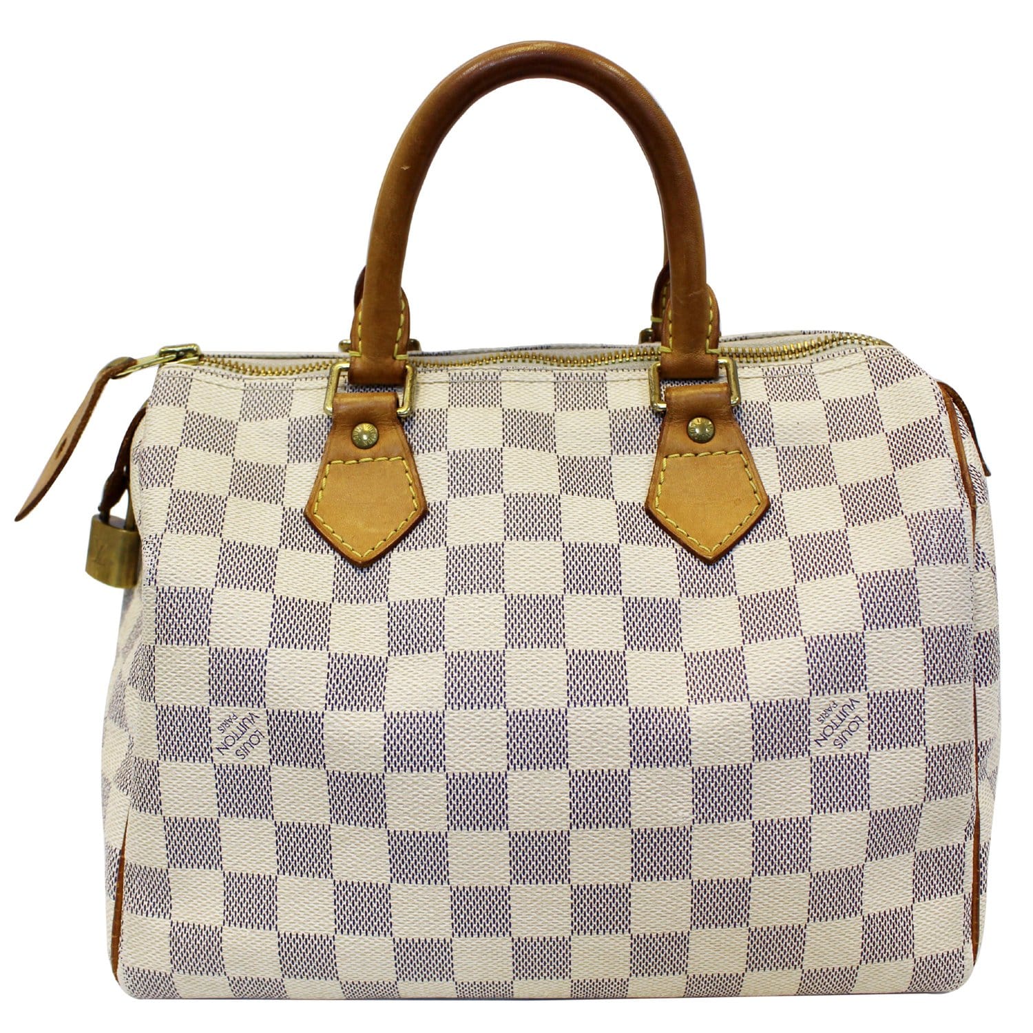 LOUIS VUITTON Speedy 25 Damier Azur Satchel Bag-US