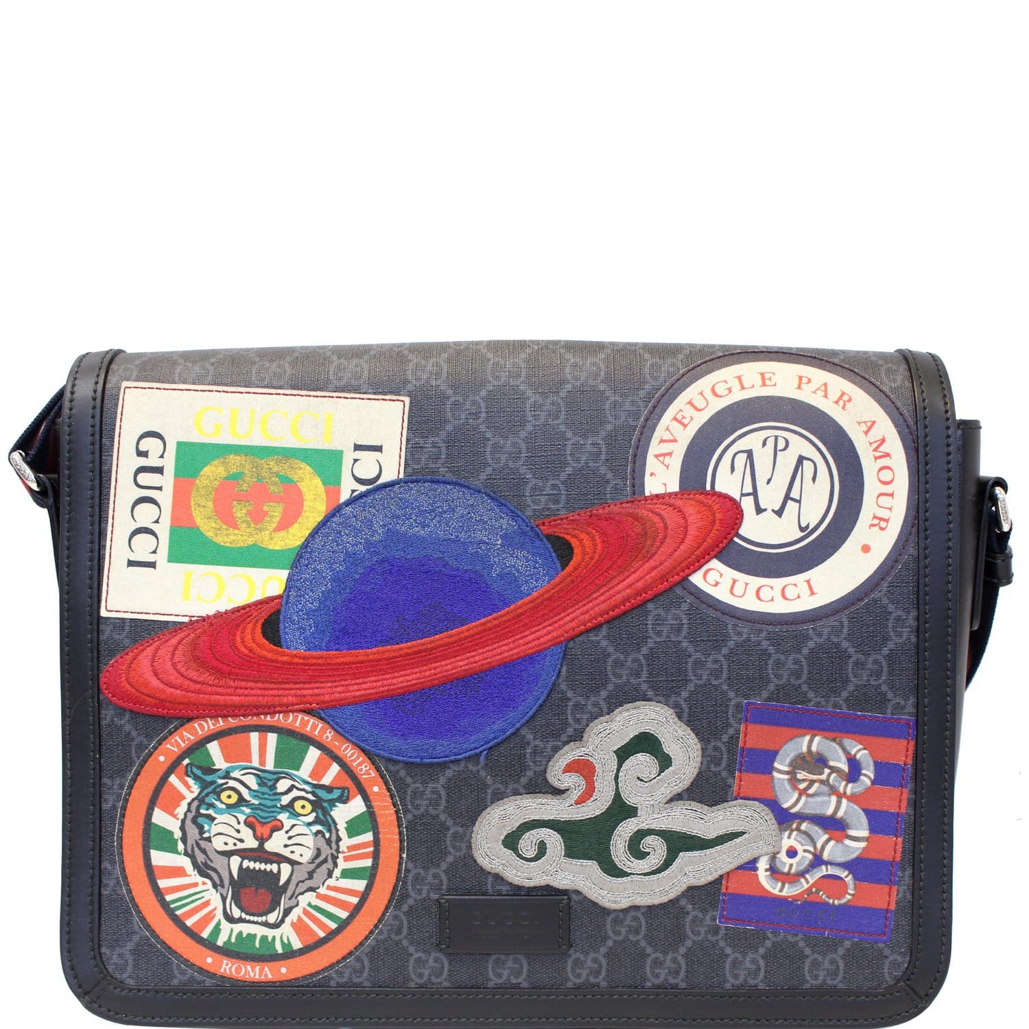 night courrier gg supreme flap messenger