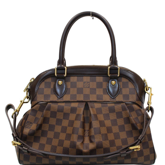 Louis Vuitton Damier Ebene Trevi PM Satchel Shoulder Handbag