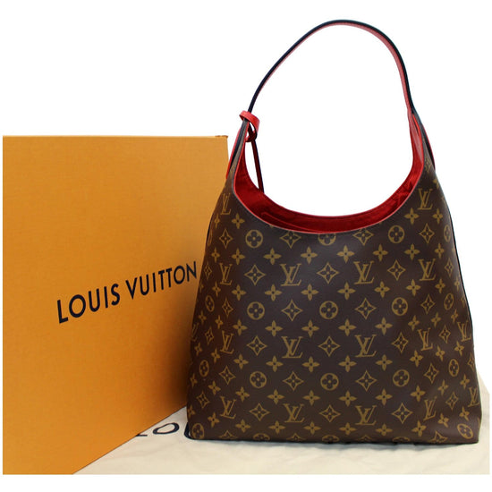 Louis Vuitton - Authenticated Flower Hobo Handbag - Leather Brown Plain for Women, Good Condition