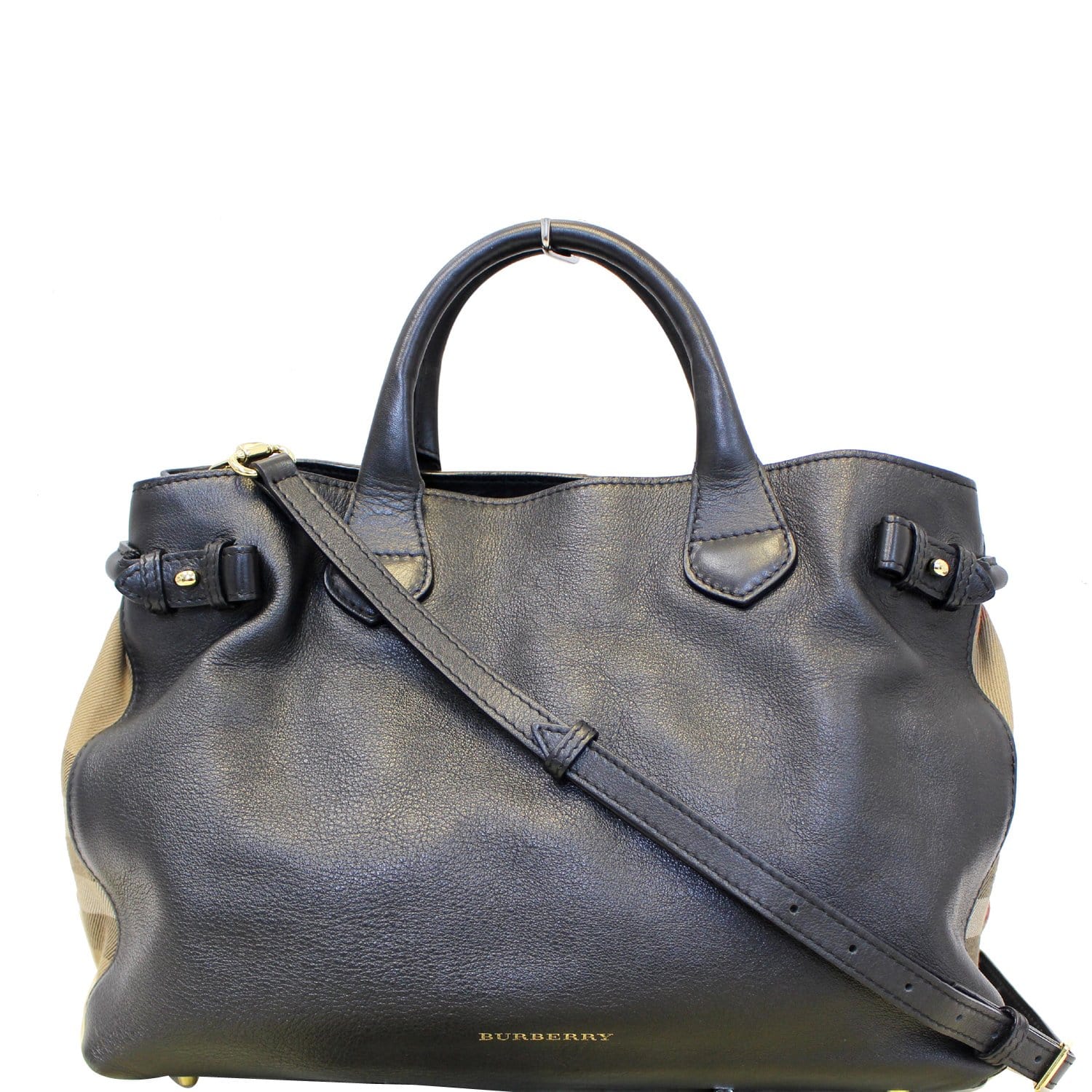 BURBERRY House Check Canterbury Tote Black 1299027