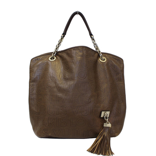 LOUIS VUITTON Women's Whisper Bag Suede in Olive