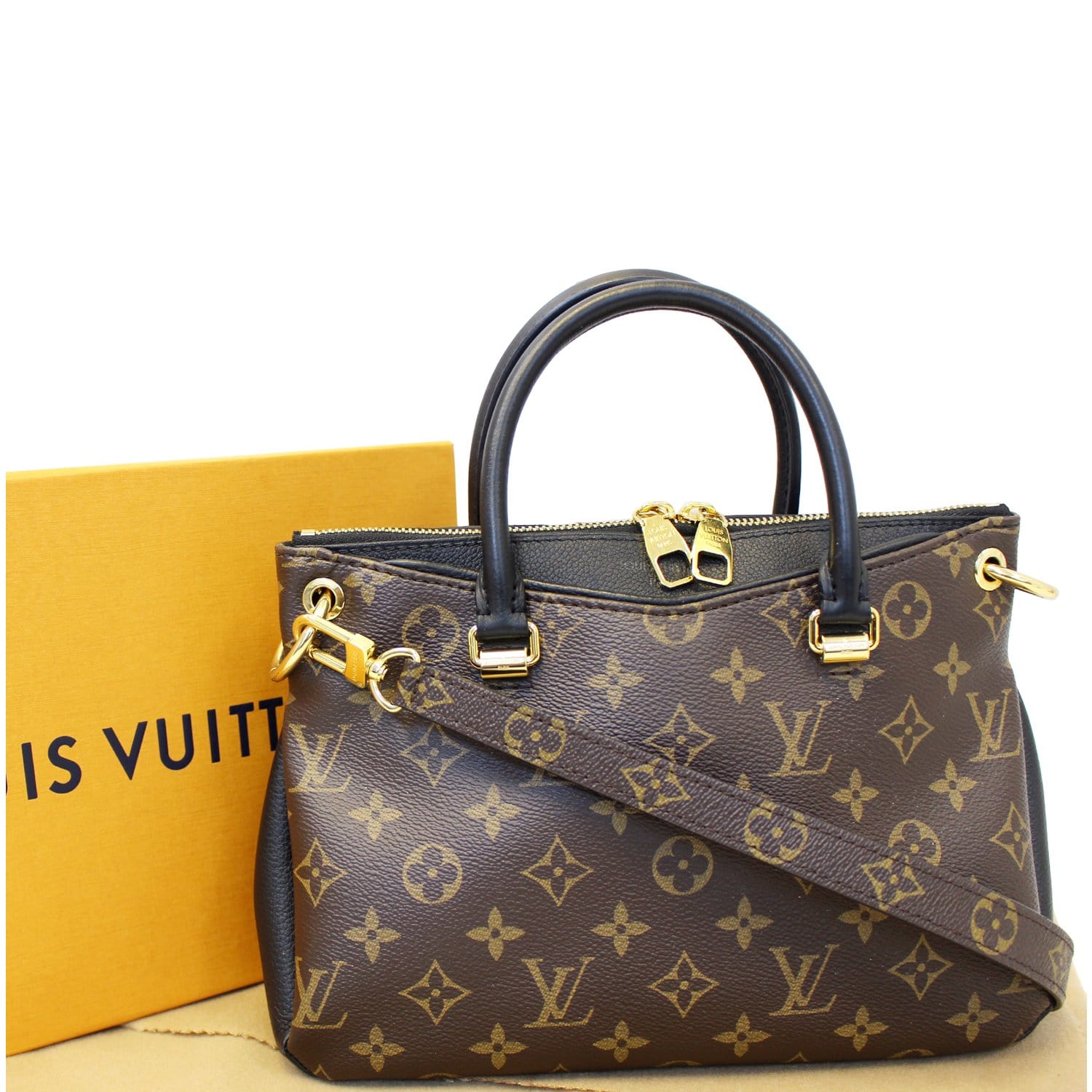 LOUIS VUITTON Nano Pallas Monogram Canvas Shoulder Crossbody Bag-US