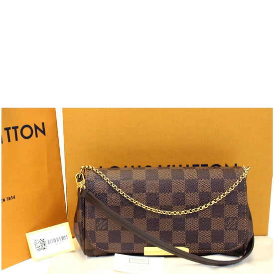 Louis Vuitton Favorite PM Damier Ebene Clutch Crossbody(SD2114) - Reetzy