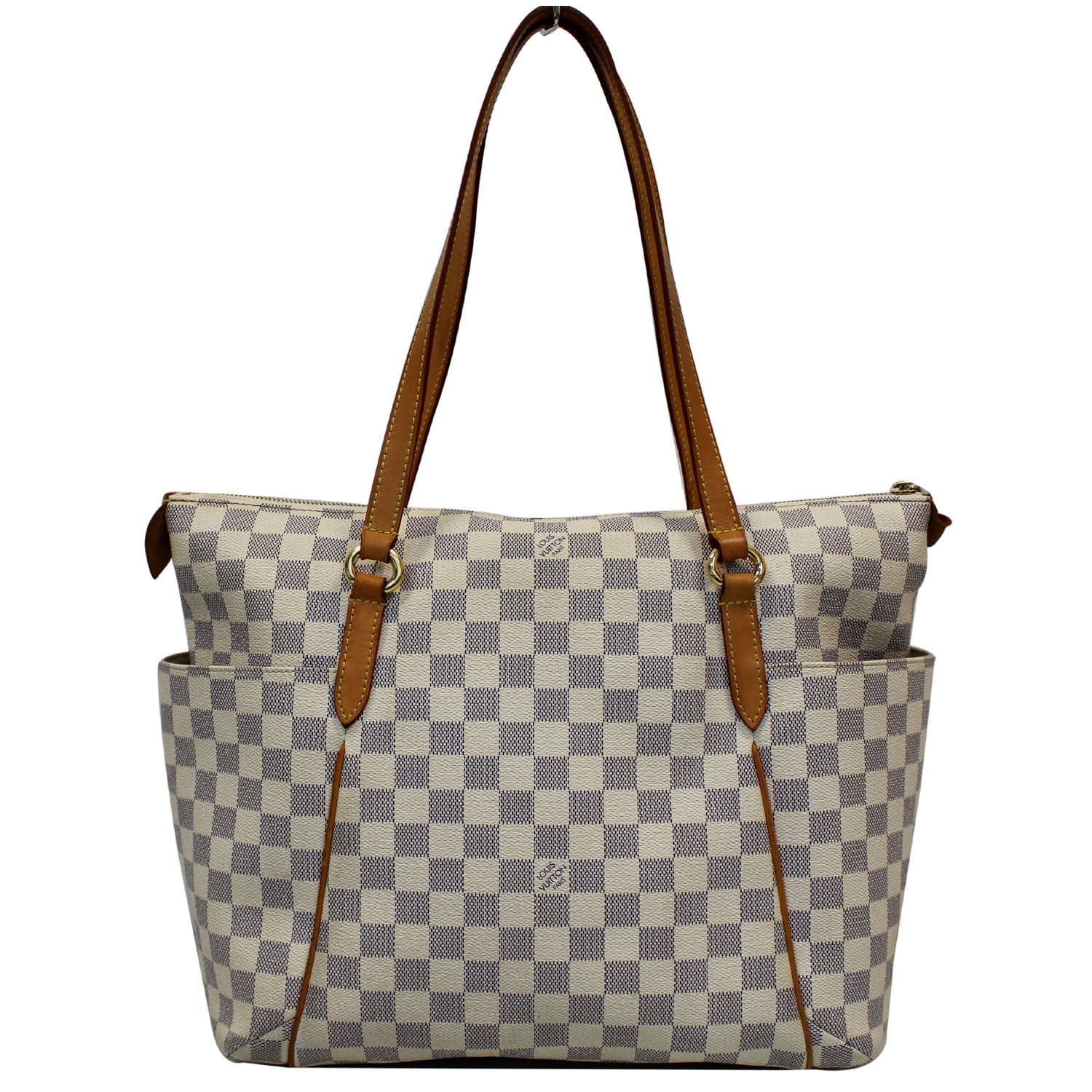 LOUIS VUITTON Totally GM Damier Azur Shoulder Bag White