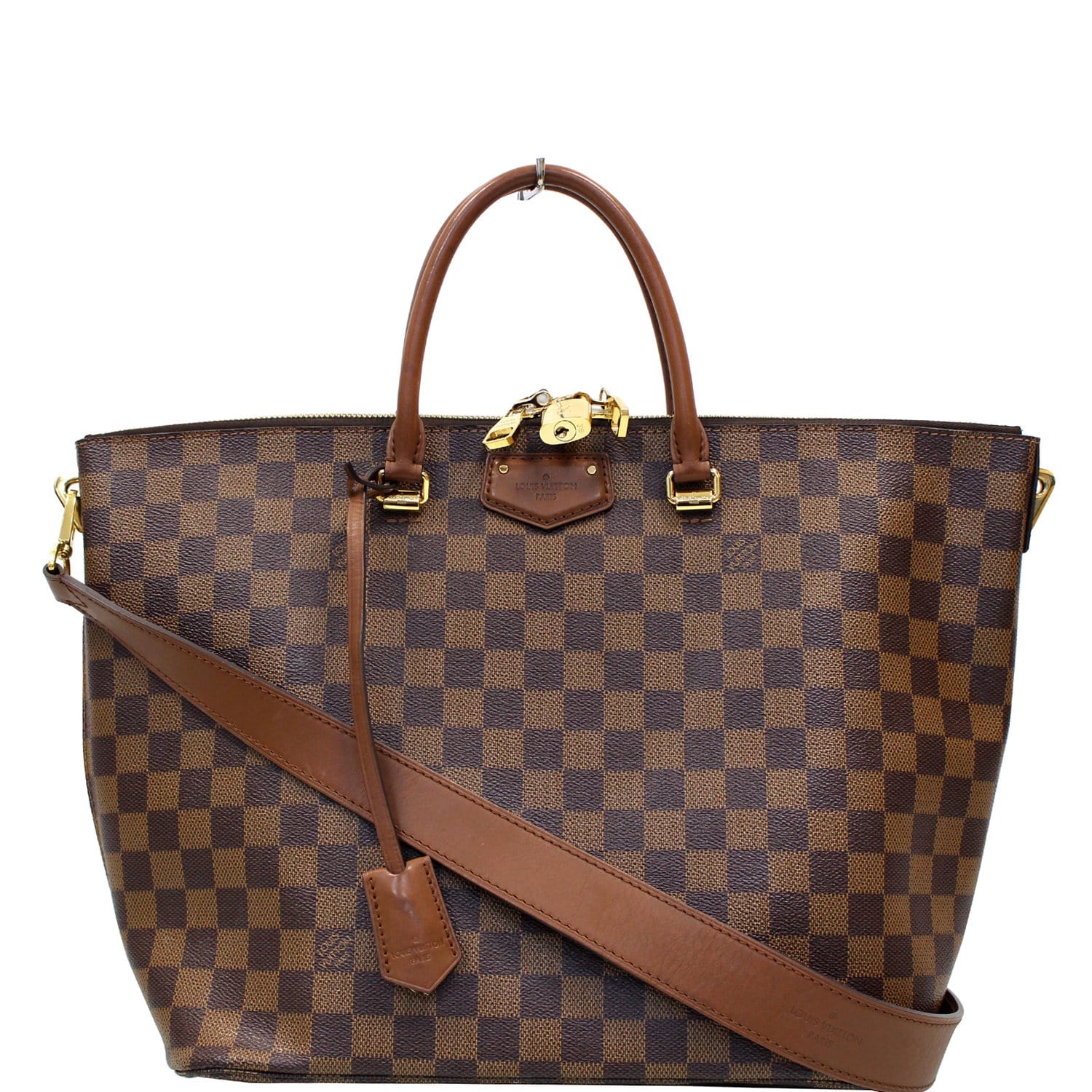 LOUIS VUITTON Belmont Damier Ebene Shoulder Bag Brown