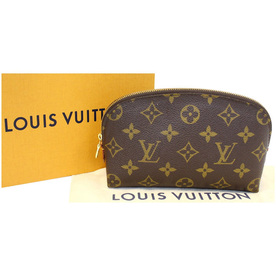 LOUIS VUITTON Monogram Canvas Cosmetic Pouch Brown-US