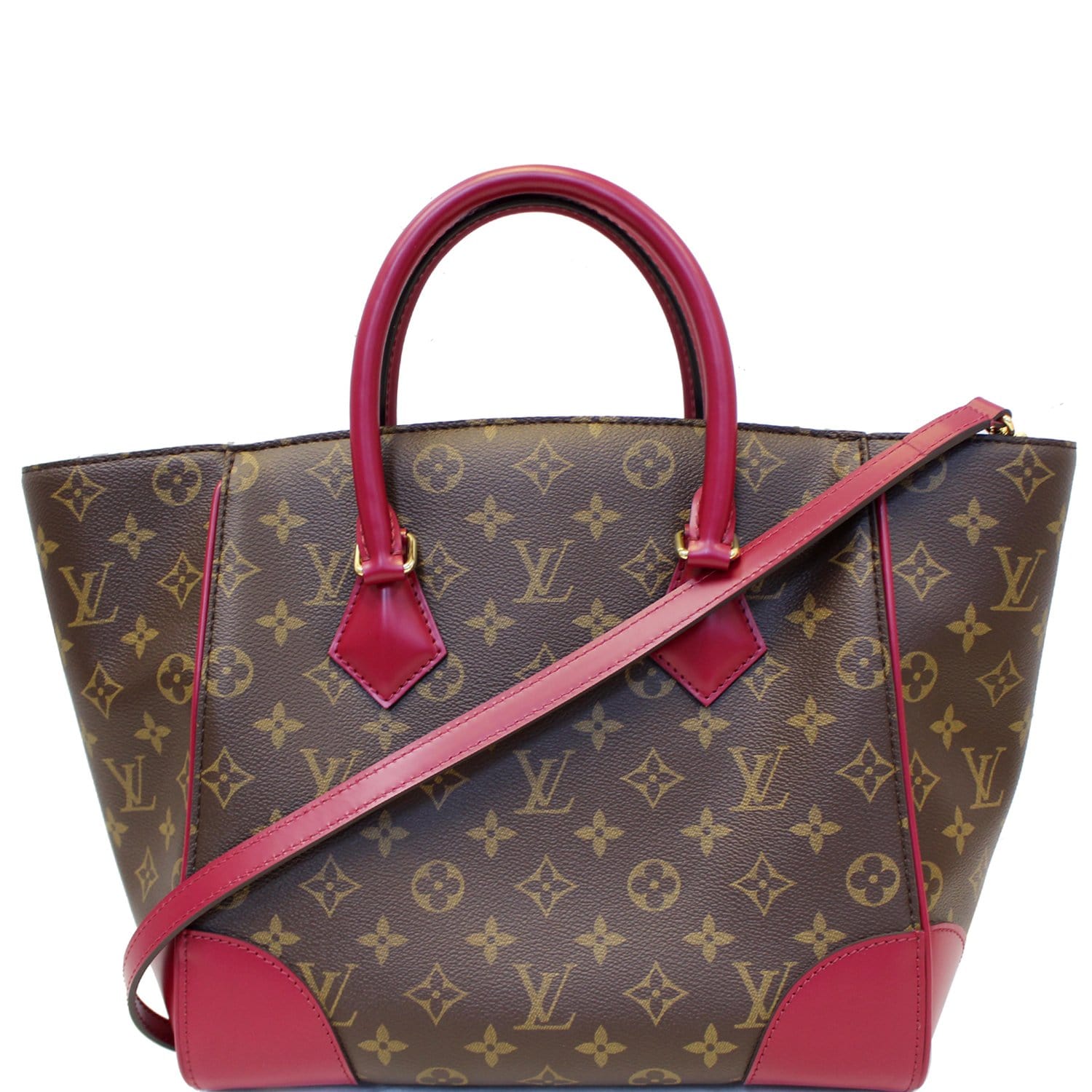 LOUIS VUITTON Phenix Monogram Canvas Shoulder Handbag Fuchsia-US