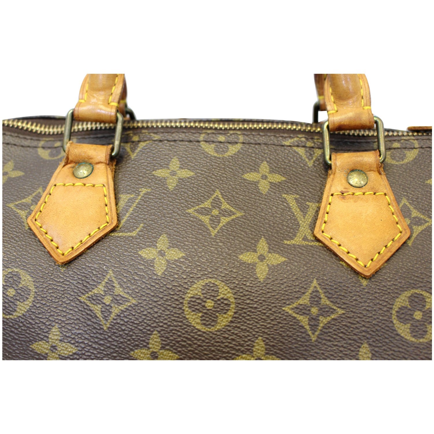 LOUIS VUITTON Speedy 35 brown monogram canvas bag – Vintage Carwen