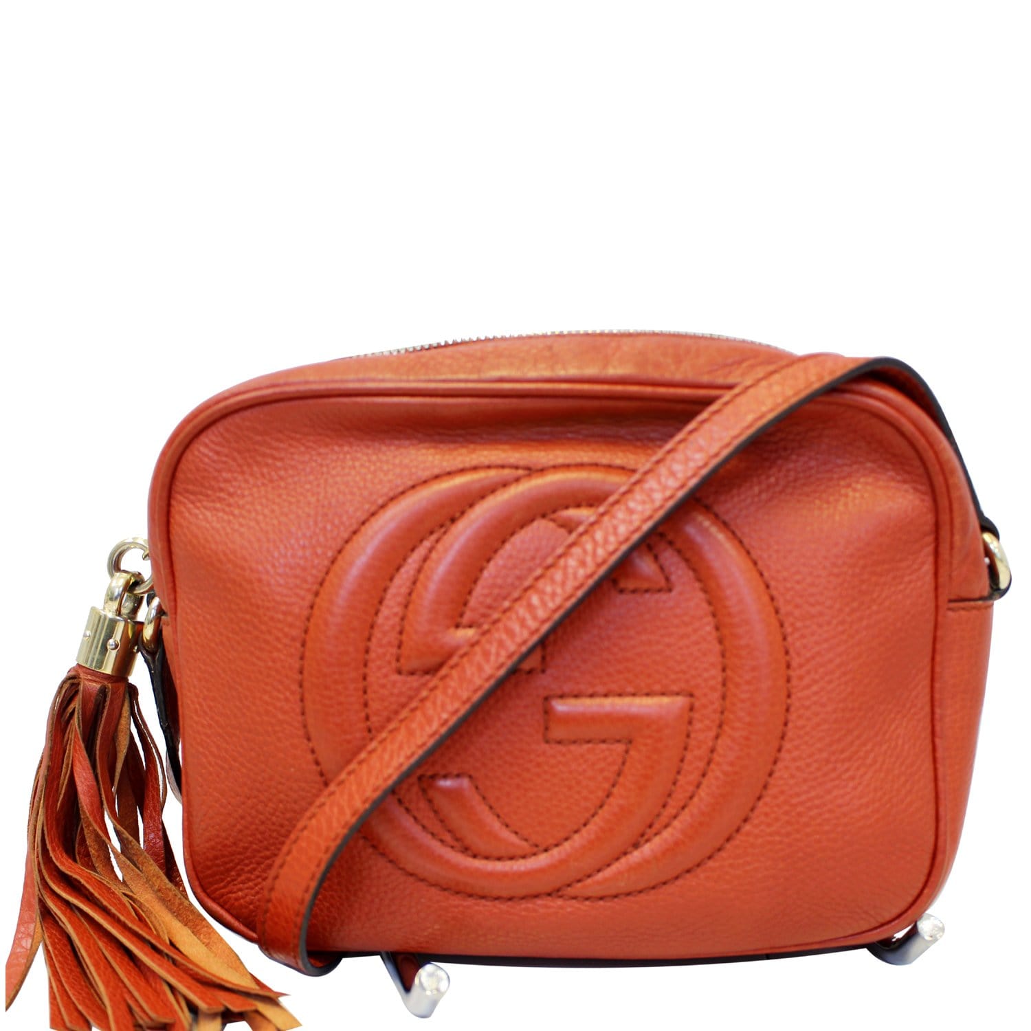 GUCCI Soho Disco Pebbled Leather Small Crossbody Bag-US | Dallas Designer Handbags