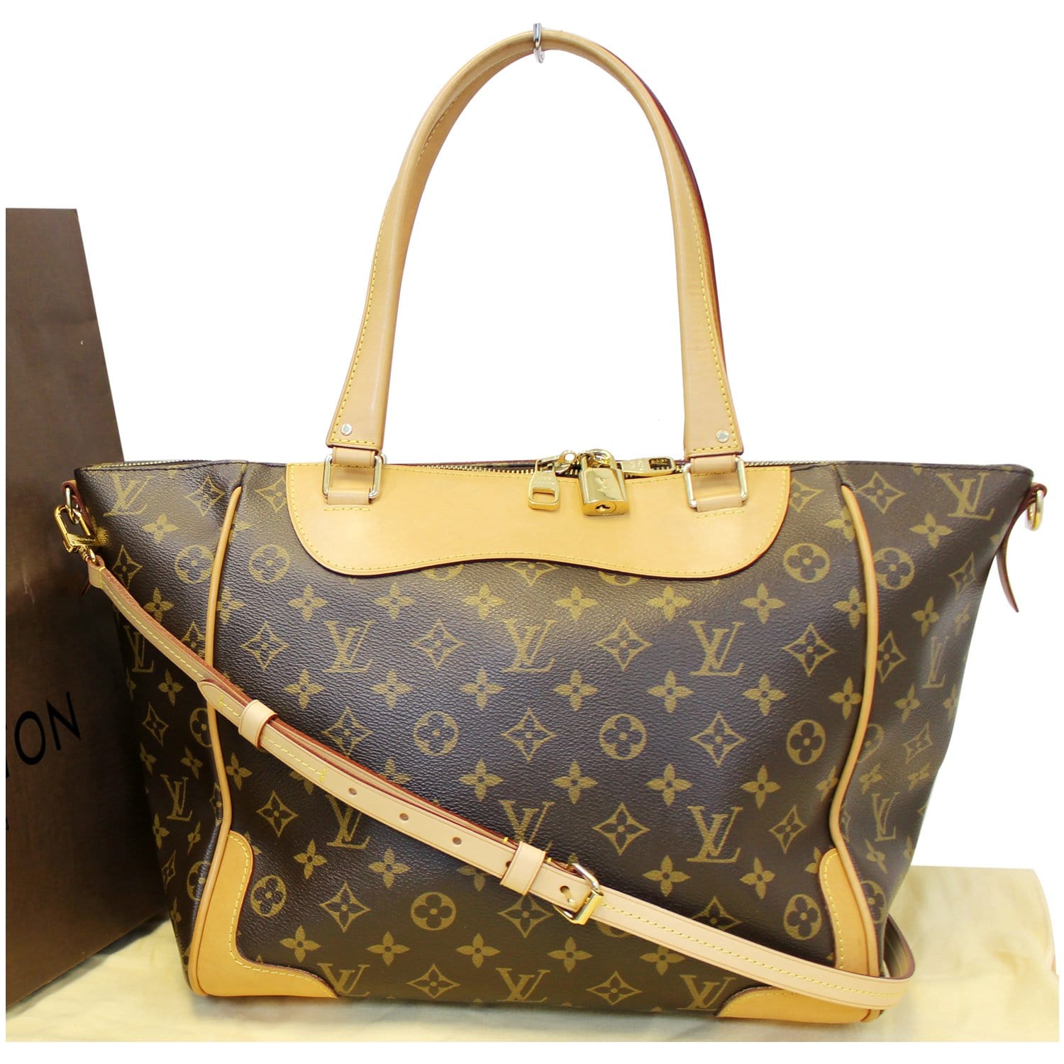 LOUIS VUITTON Estrela MM NM Monogram Canvas Brown Shoulder Bag-US