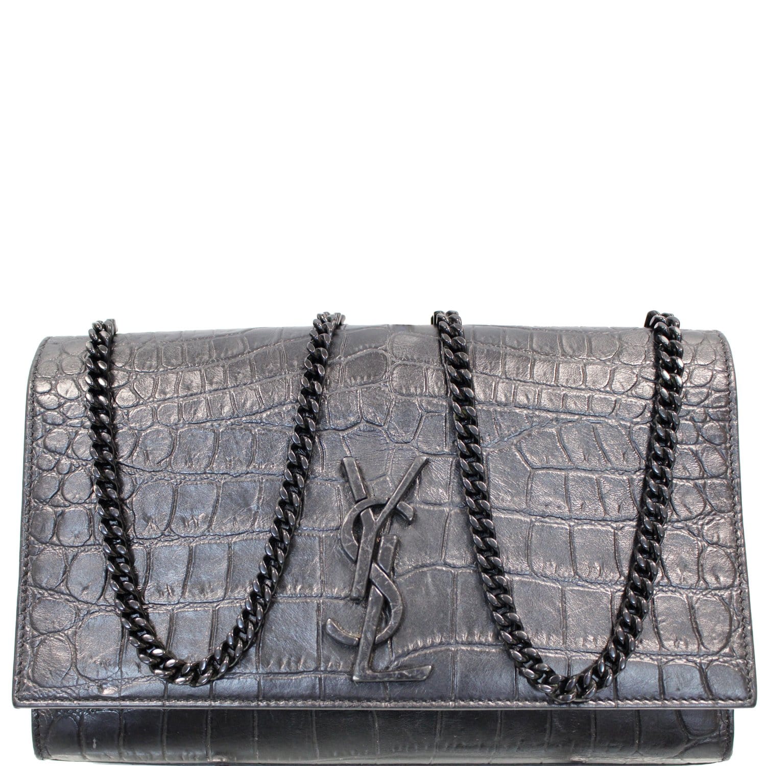 Women Designer Kate New Look Shoulder Bags Purse Alligator Black