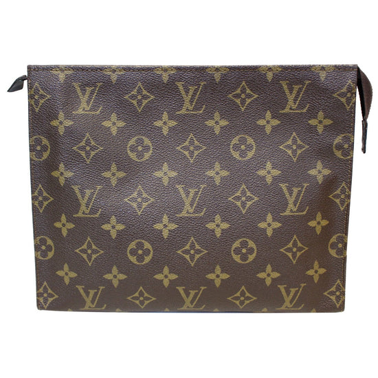 Louis Vuitton Toiletry Pouch 15 Monogram Brown in Coated Canvas with  GOLD-TONE - US