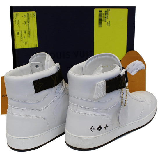 Rivoli leather high trainers Louis Vuitton White size 39 EU in Leather -  21937349