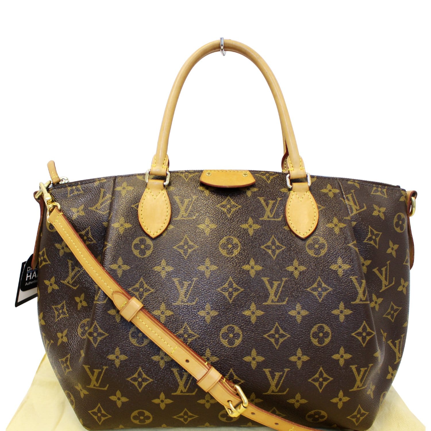 Louis Vuitton Turenne mm Monogram Canvas 2 Way Shoulder Bag Brown