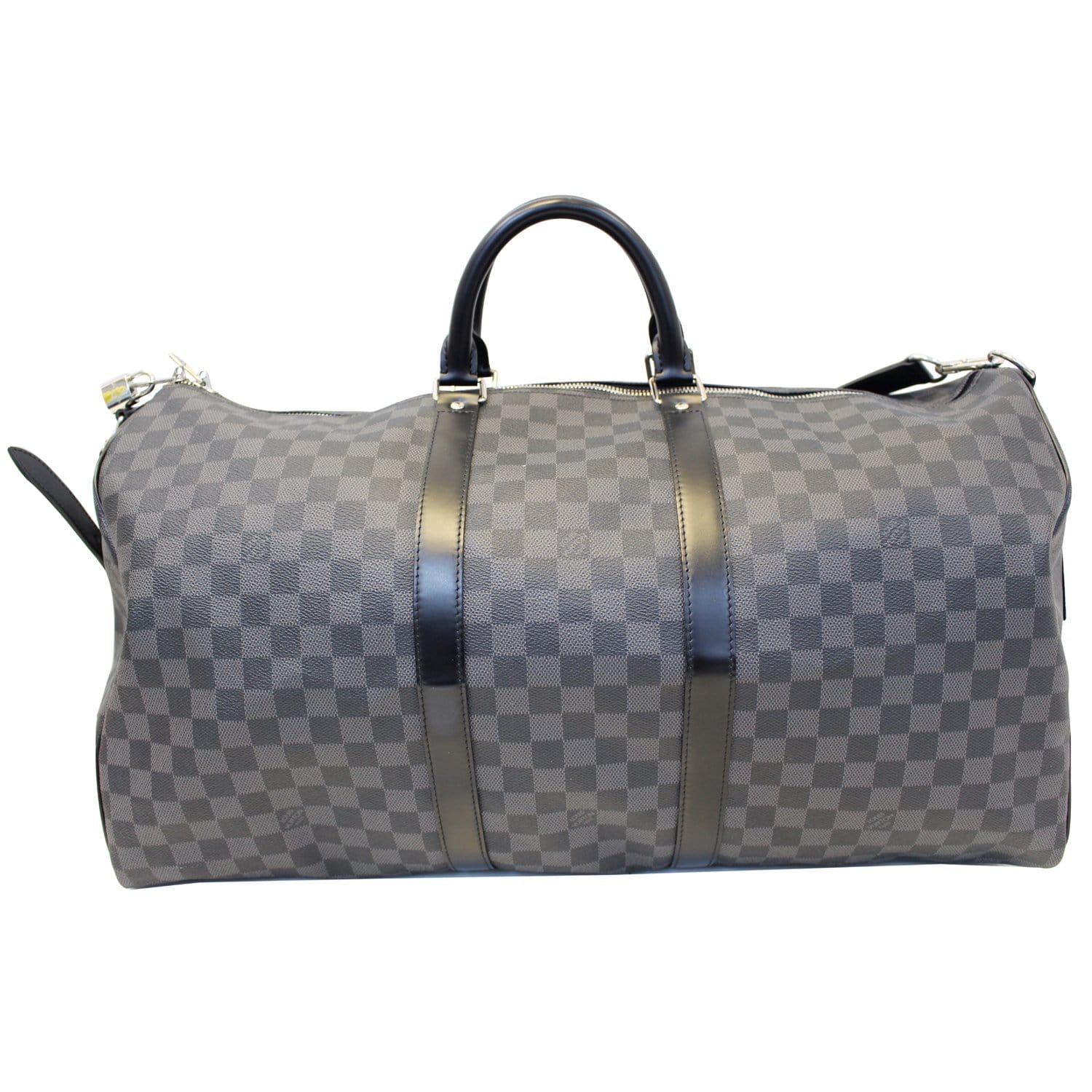 LOUIS VUITTON Keepall 55 Damier Graphite Bandouliere Travel Bag-US