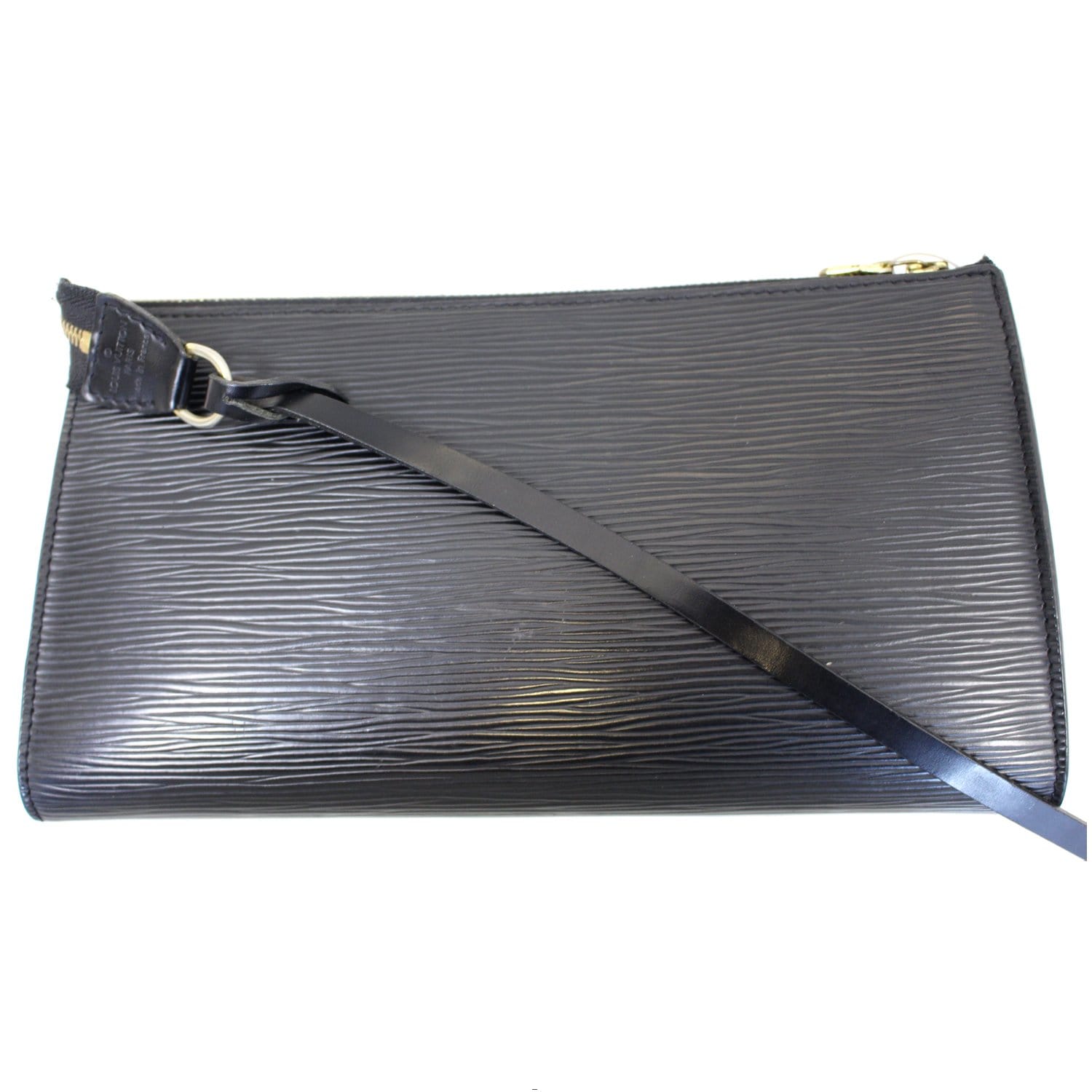 LOUIS VUITTON Pochette Accessoires Epi Leather Pouch Black-US