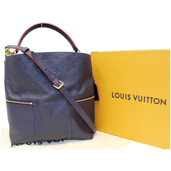 Louis Vuitton Mélie Monogram Empreinte Leather Marine Rouge with