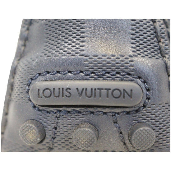 Louis Vuitton LOUIS VUITTON Leather Shoes Loafers Blue P13354 – NUIR VINTAGE