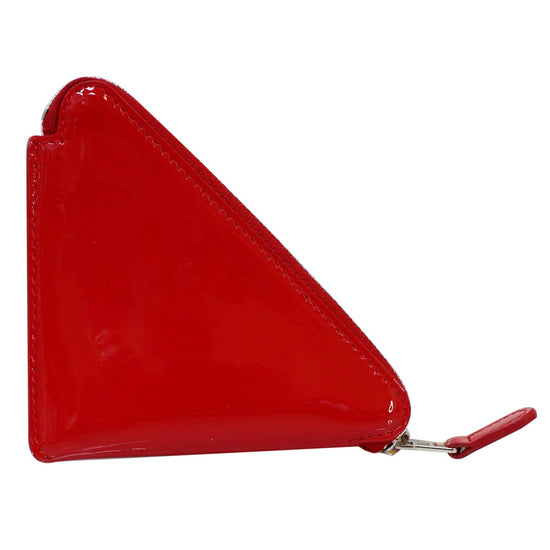 Firenze Red Leather Triangle Coin Purse Italy vintage | eBay