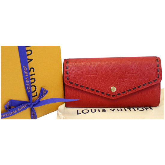 Louis Vuitton 2016 Empreinte Leather Sarah Wallet