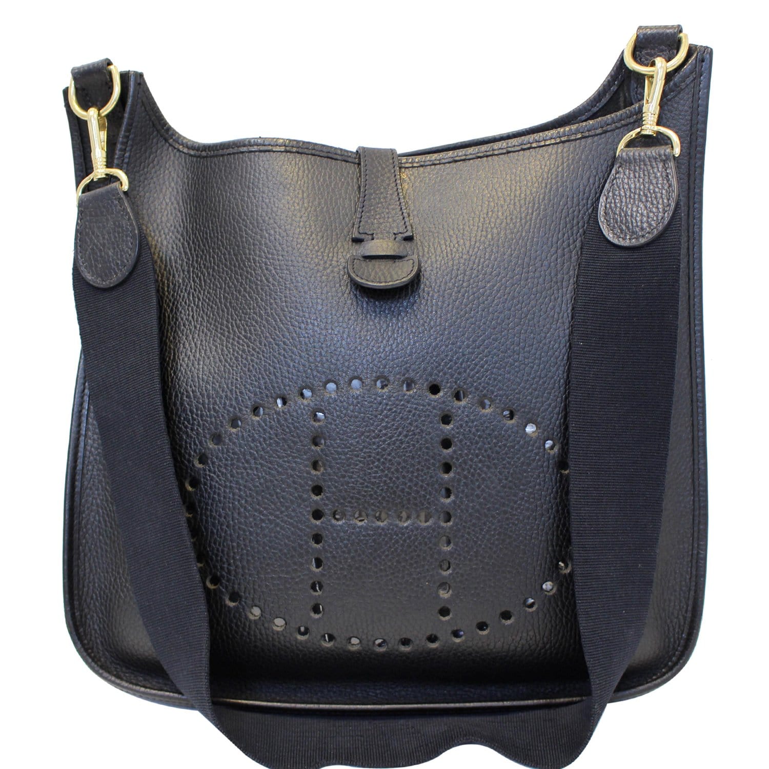 Hermes Evelyne III GM Black Leather Bag