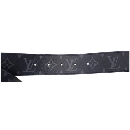 Louis Vuitton LV Initiales Reversible Belt Monogram Eclipse Canvas