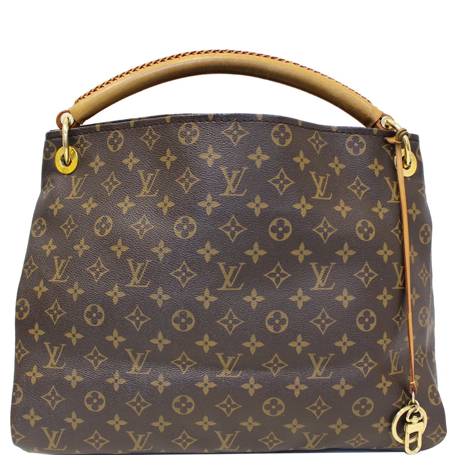 LOUIS VUITTON Artsy MM Monogram Canvas Shoulder Bag Brown