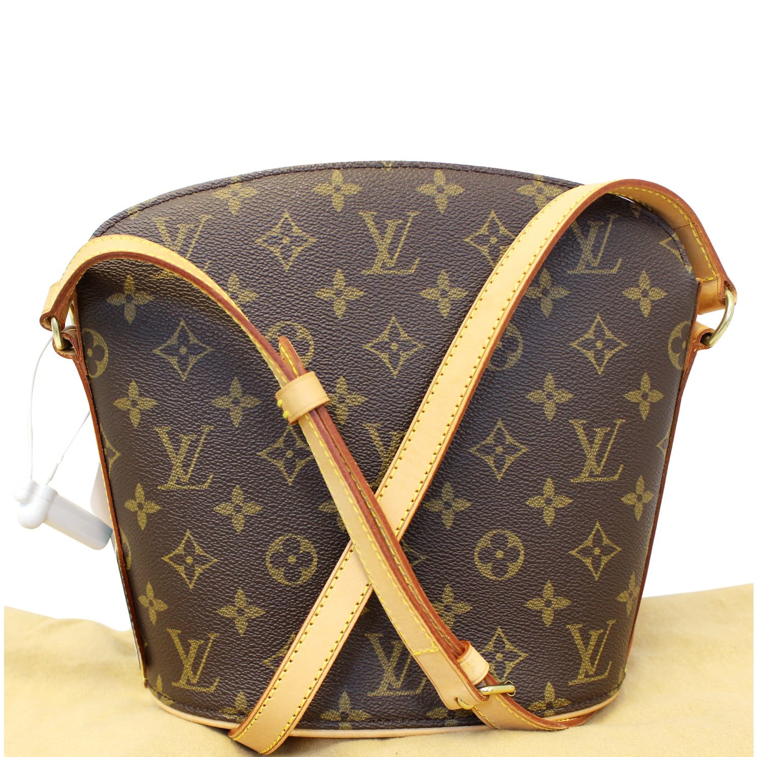 LOUIS VUITTON Drouot Monogram Canvas Shoulder Crossbody Bag-US