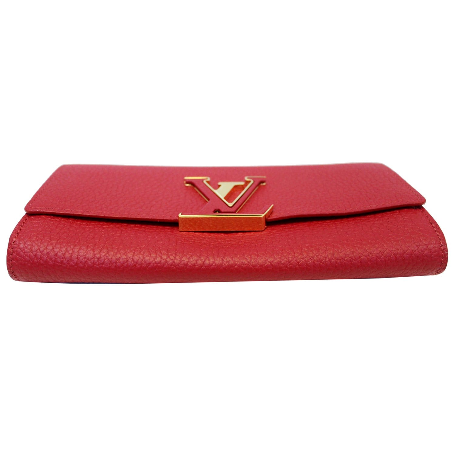 Louis Vuitton Capucines Taurillon Leather Wallet Scarlet-US