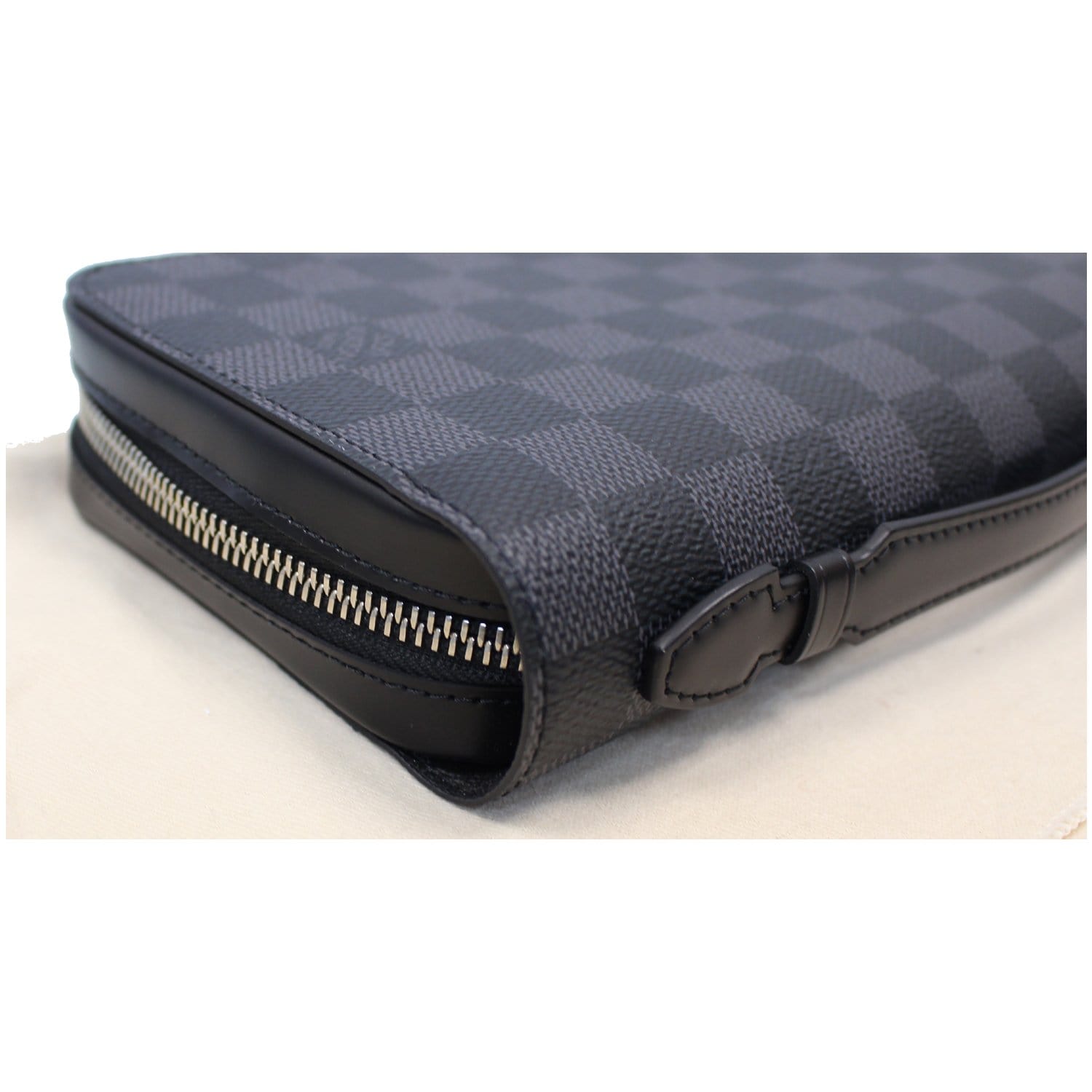 Louis Vuitton Zippy XL Damier Graphite Wallet Black