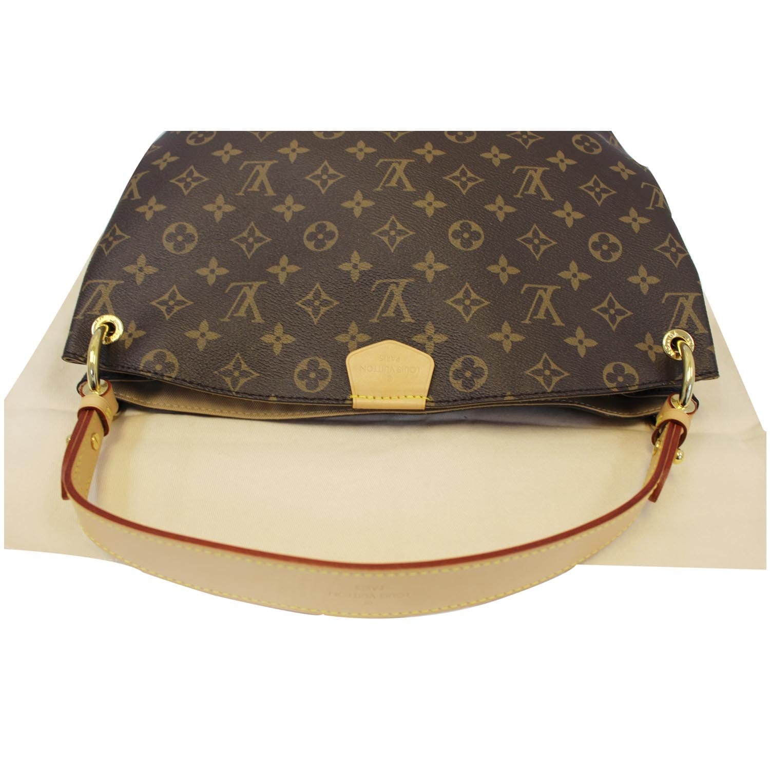 LOUIS VUITTON Graceful PM Monogram Canvas Shoulder Bag Brown