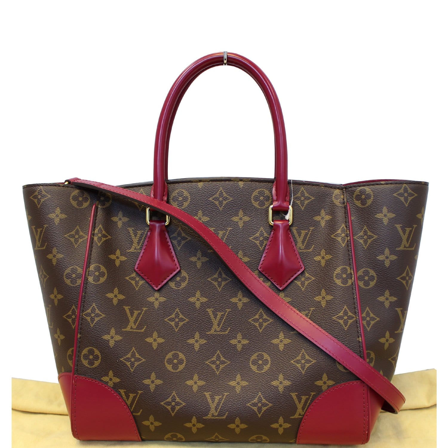 LOUIS VUITTON Phenix Monogram Canvas Shoulder Handbag Fuchsia-US