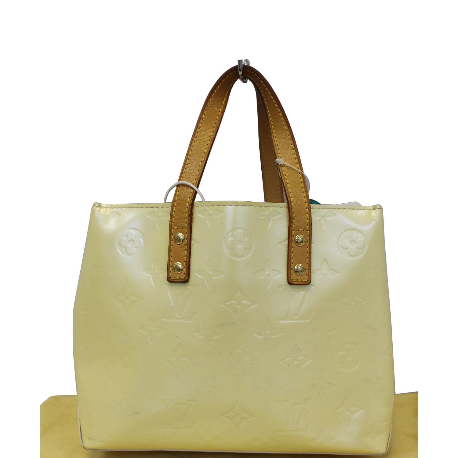 White Louis Vuitton Monogram Vernis Reade PM Handbag