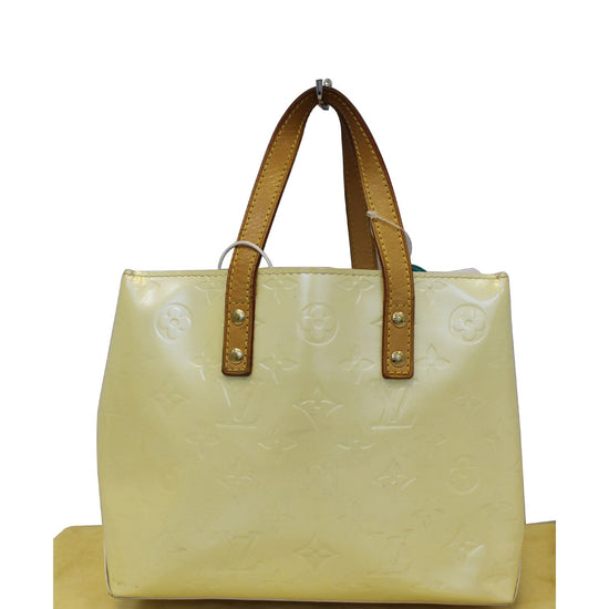 Louis Vuitton Vernis Reade Lead PM Perle Cream Beige Ivory tote