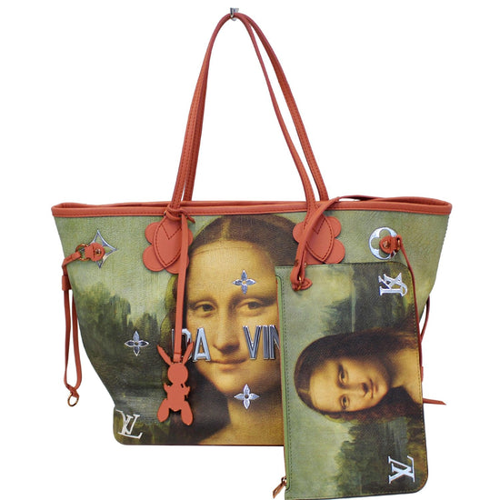 Louis Vuitton Neverfull NM Tote Limited Edition Jeff Koons Da