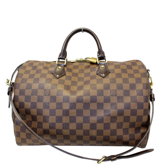 Speedy Bandoulière 35 Damier Ebene Canvas - Handbags