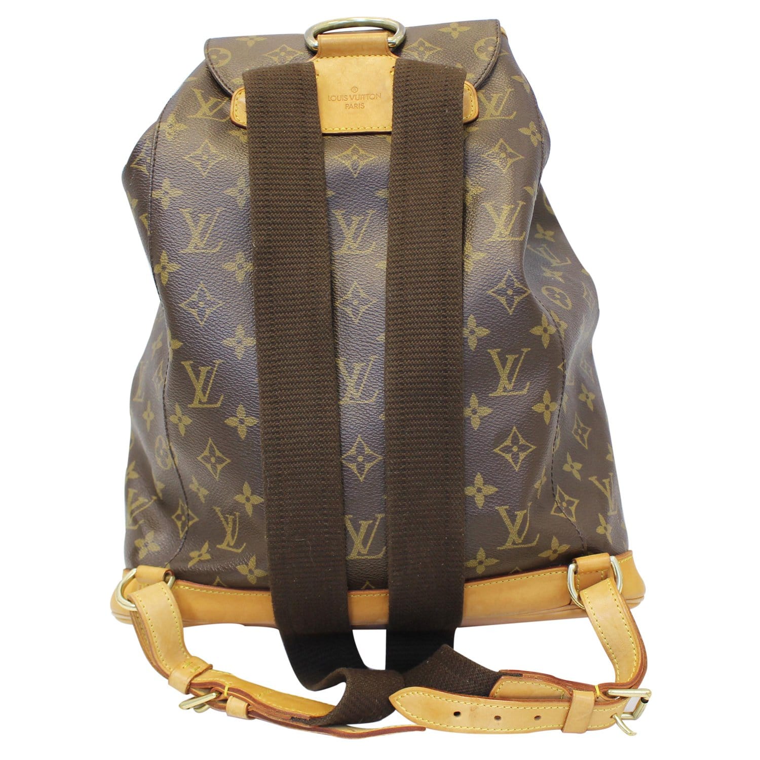 LOUIS VUITTON Montsouris GM Monogram Canvas Backpack Bag Brown-US