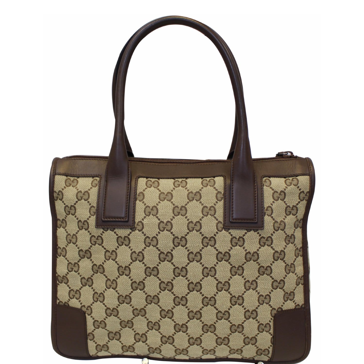 Gucci Brown GG Supreme Canvas 'Fake/Not' Tote Large QFB4DH0L05000