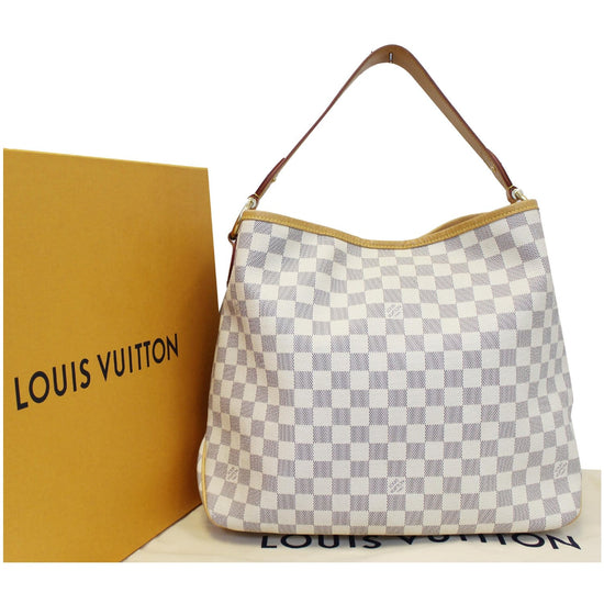 Louis Vuitton Delightful Damier Azur Rose Ballerine MM Ivorie/Grey