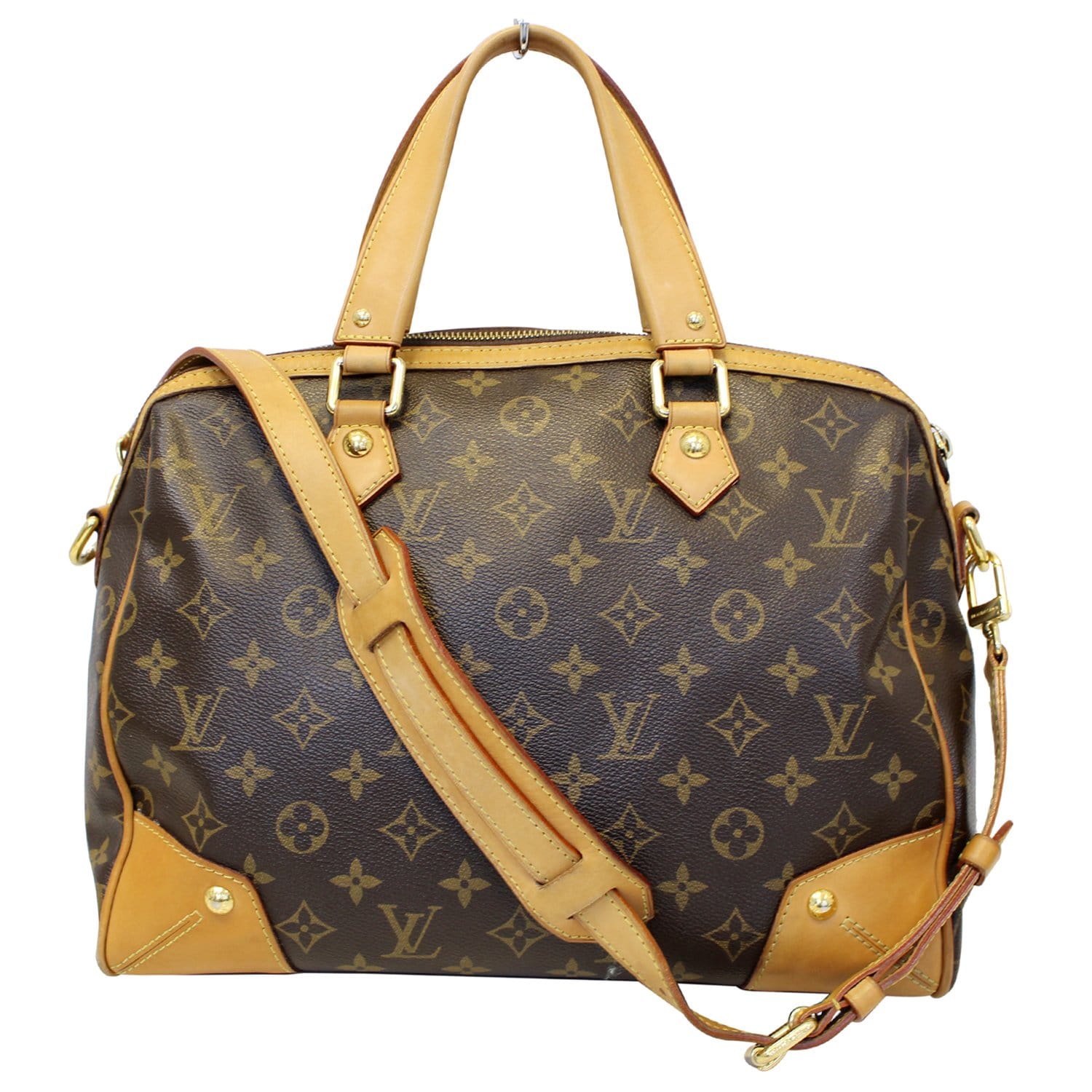 LOUIS VUITTON Monogram Canvas Retiro PM Brown Shoulder Bag-US