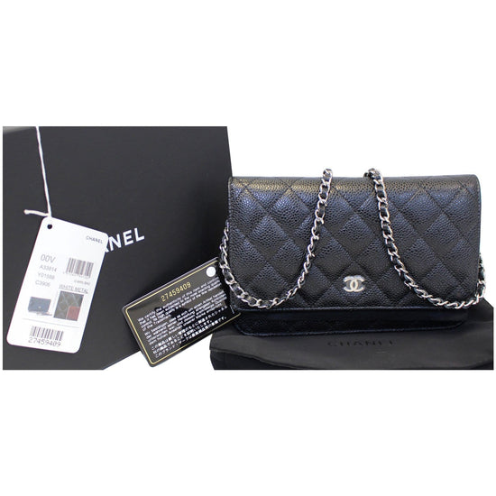 chanel black chain bag