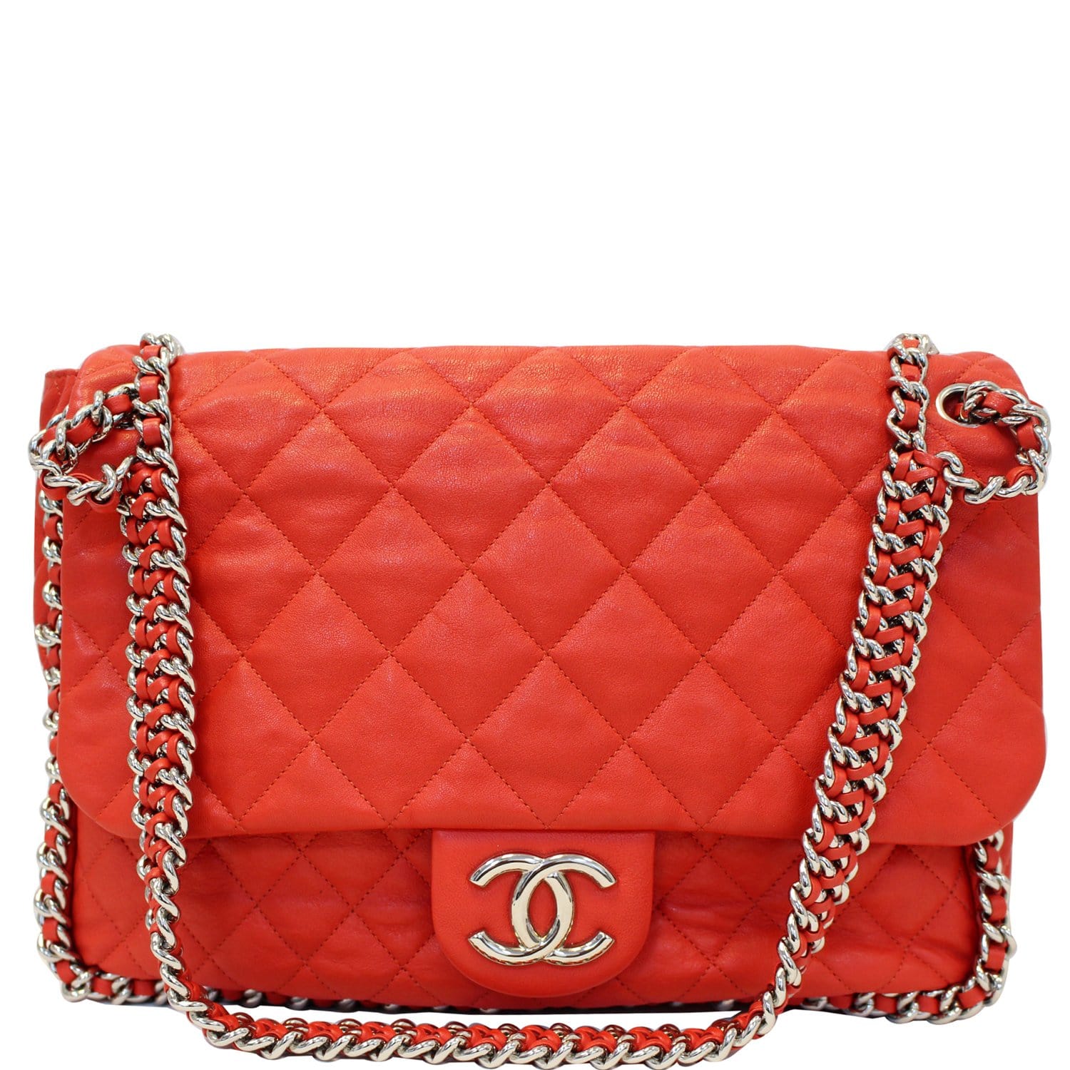 Chanel Chain With Chain Leather Classic Bag