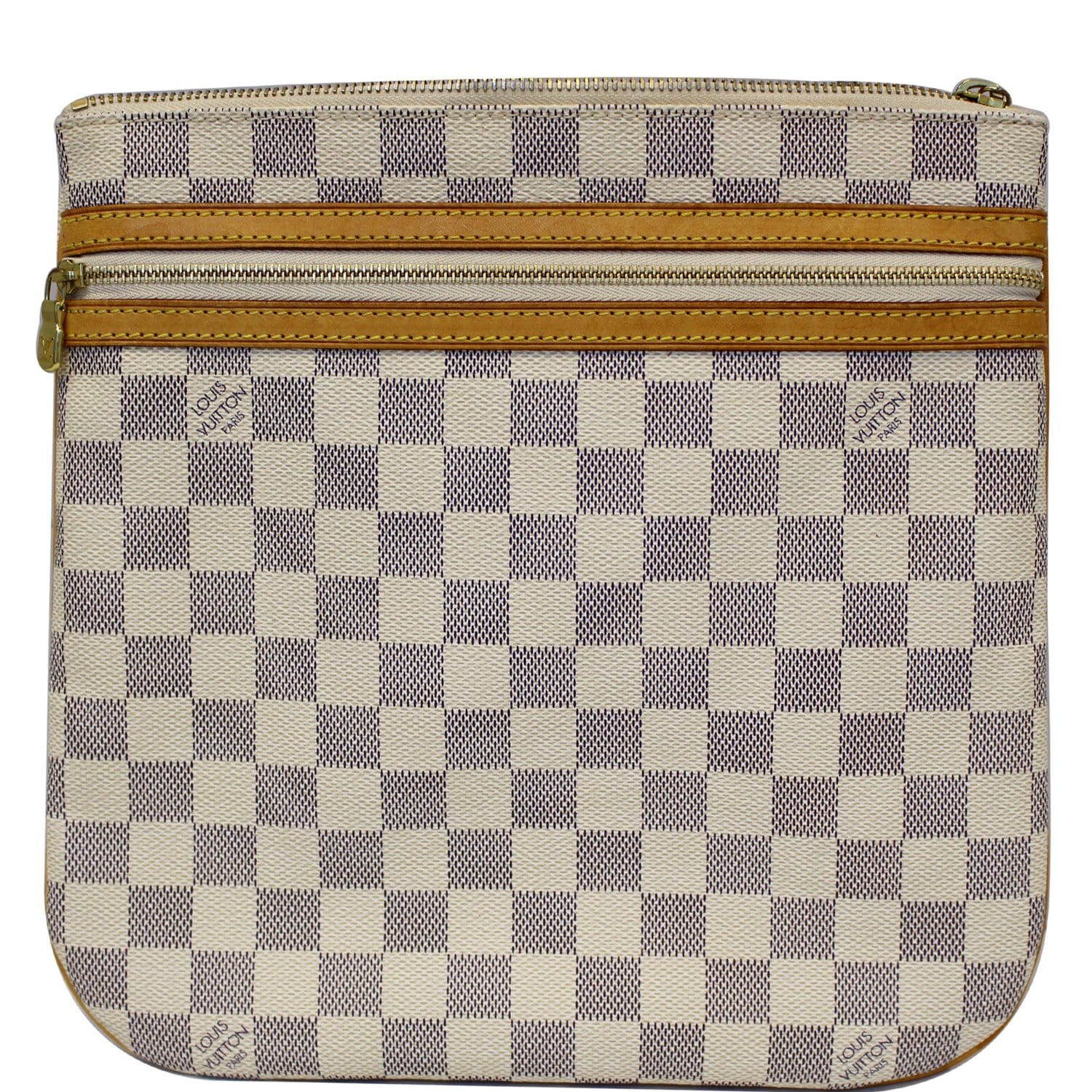 LOUIS VUITTON Damier Azur Pochette Bosphore Crossbody Bag