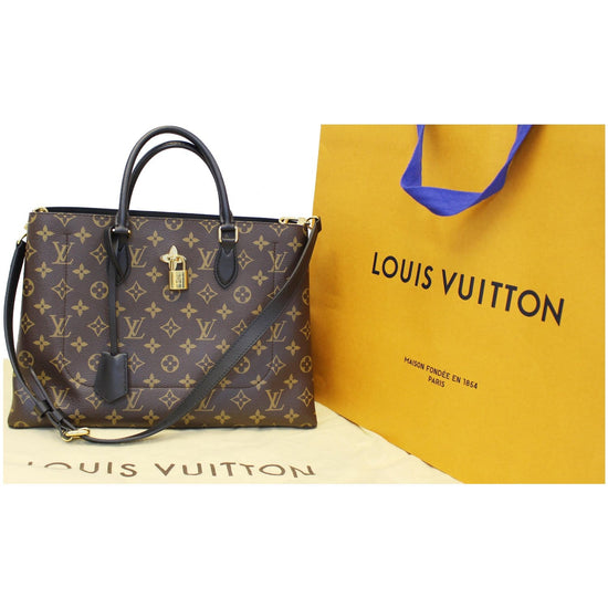 Louis Vuitton - Authenticated Flower Tote Handbag - Cloth Brown Plain for Women, Very Good Condition