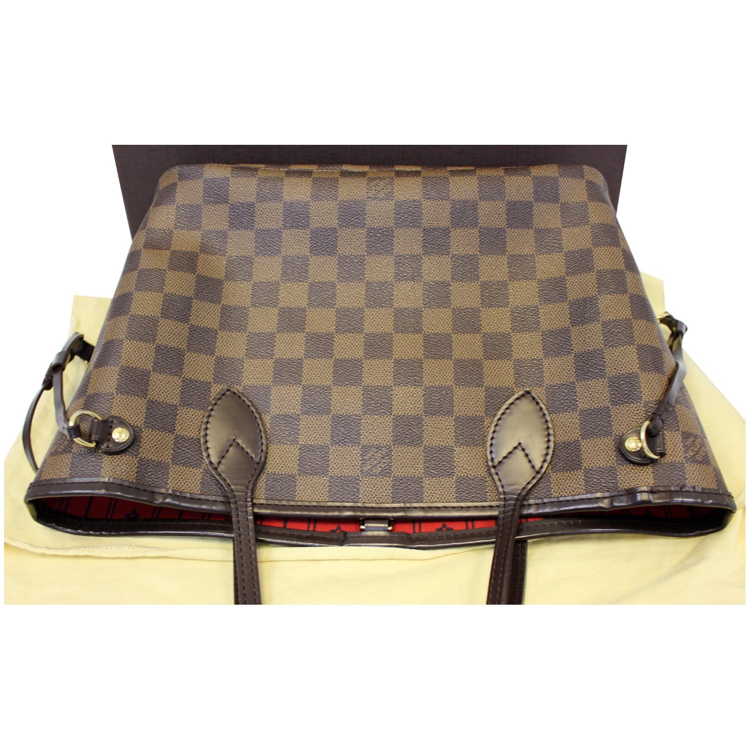 LOUIS VUITTON Neverfull PM Damier Ebene Tote Shoulder Bag Brown-US