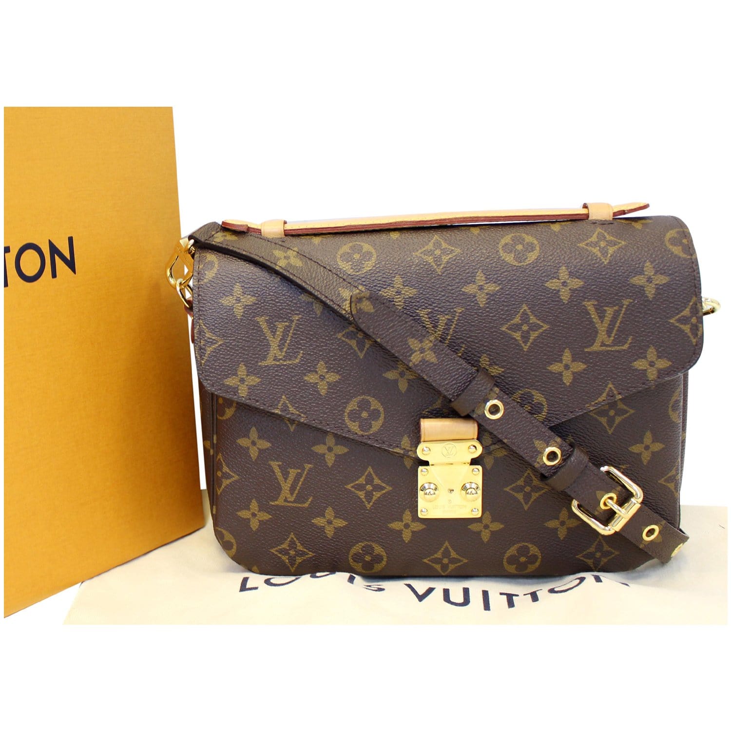 LOUIS VUITTON Metis Pochette Monogram Canvas Crossbody Bag Brown-US