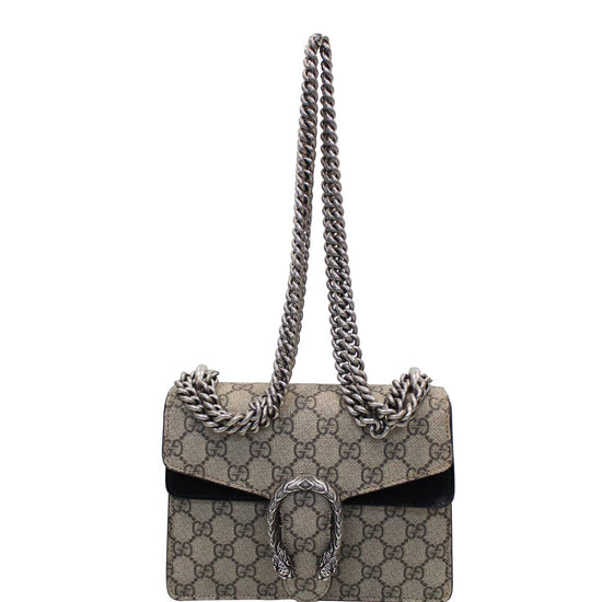 Gucci Dionysus Mini Gg-canvas Cross-body Bag In Beige M.whit/oatmeal